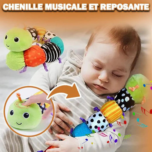 Hochet Musical Chenille | "MelodyCrawl"