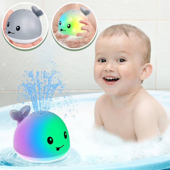 Jouet de bain lumineux pour bébé-Baleine lumineuse