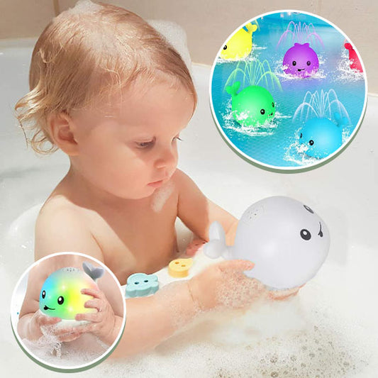 Jouet de bain lumineux pour bébé-Baleine lumineuse