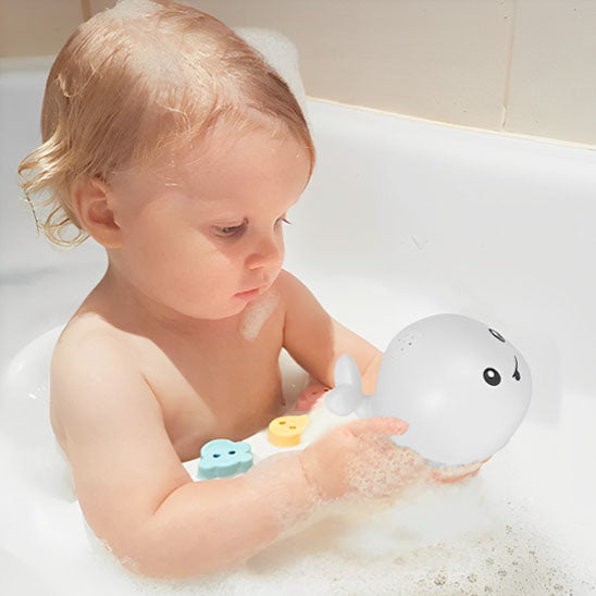 Jouet de bain lumineux pour bébé-Baleine lumineuse