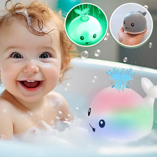 Jouet de bain lumineux pour bébé-Baleine lumineuse