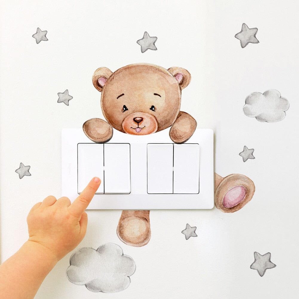 Stickybear™ - Sticker ourson décoratif | Chambre d'enfants - Bébé Simplicité