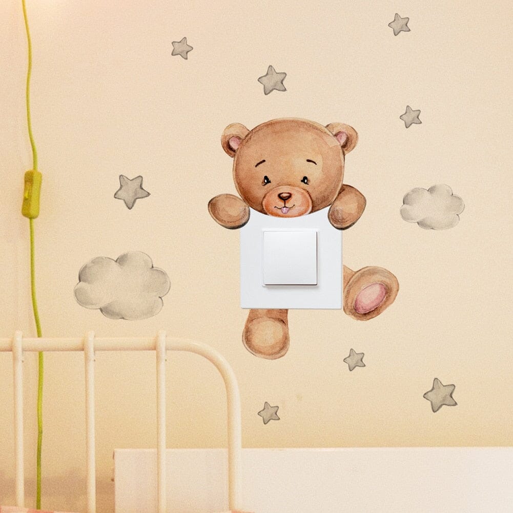 Stickybear™ - Sticker ourson décoratif | Chambre d'enfants - Bébé Simplicité