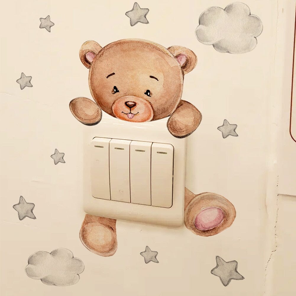 Stickybear™ - Sticker ourson décoratif | Chambre d'enfants - Bébé Simplicité