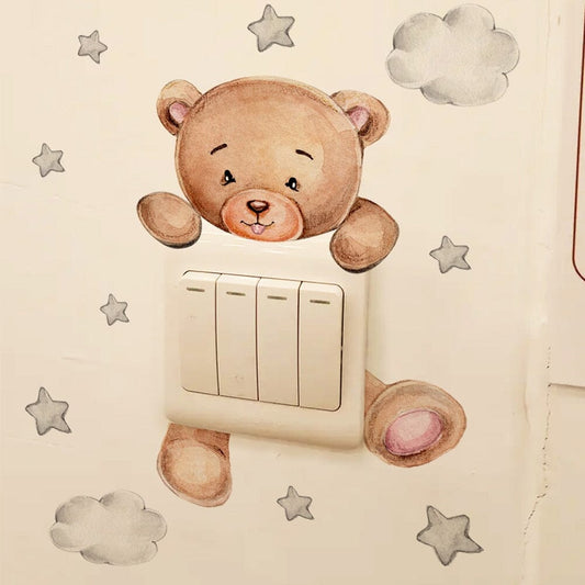 Stickybear™ - Sticker ourson décoratif | Chambre d'enfants - Bébé Simplicité