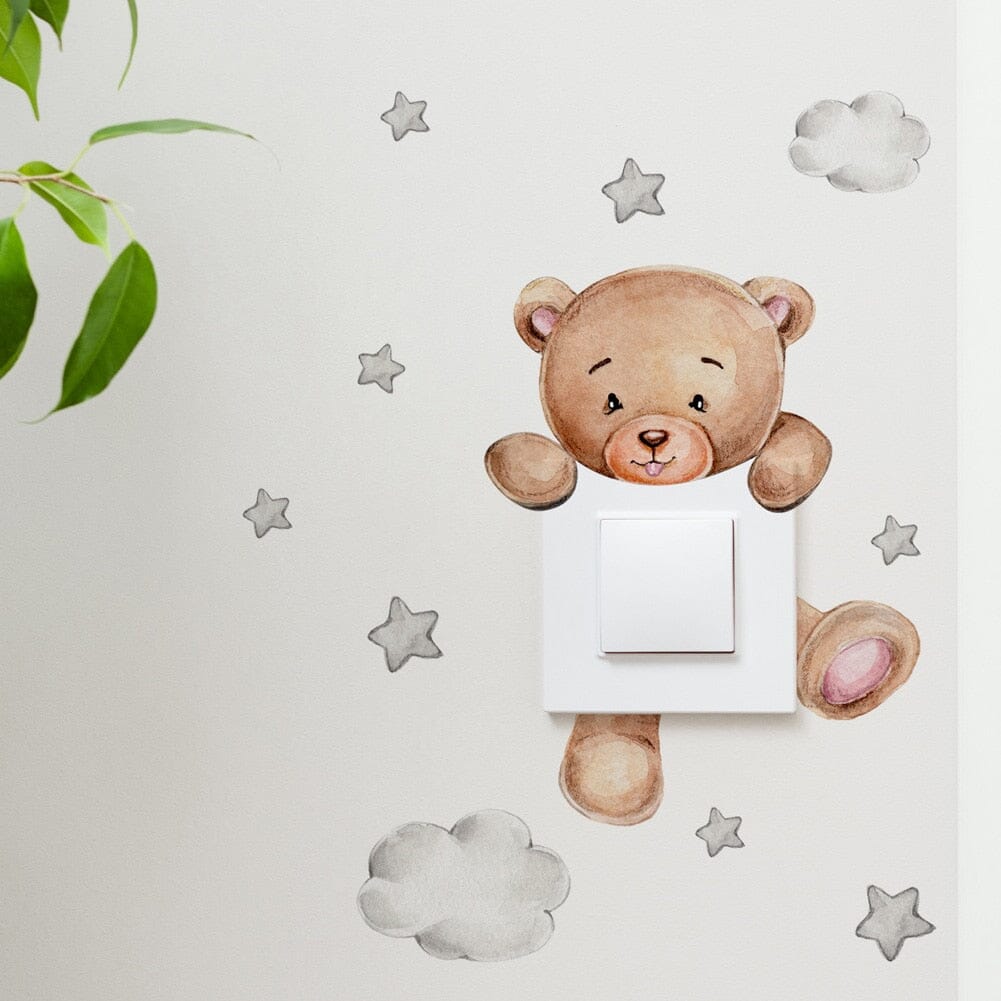 Stickybear™ - Sticker ourson décoratif | Chambre d'enfants - Bébé Simplicité